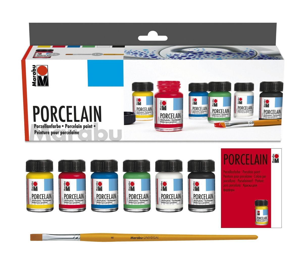 Porcelain Starter-Set, 6 x 15 ml