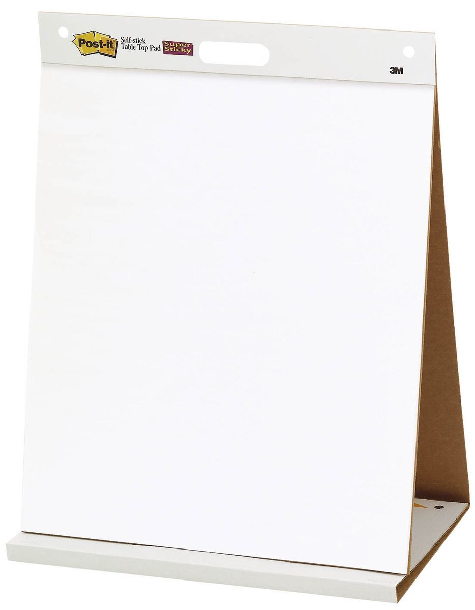 Flipchart-Block Meeting Chart Table Top - 50,8 cm x 58,4 cm, blanko, 90 g/qm, 20 Blatt