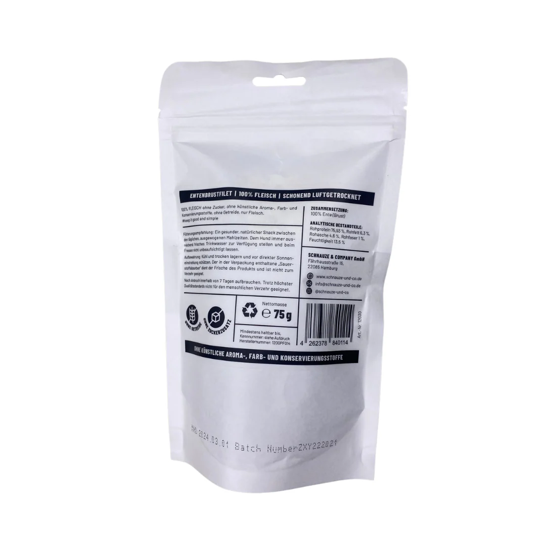 Fleisch-Entenbrustfilet schonend ofengetrocknet 75g
