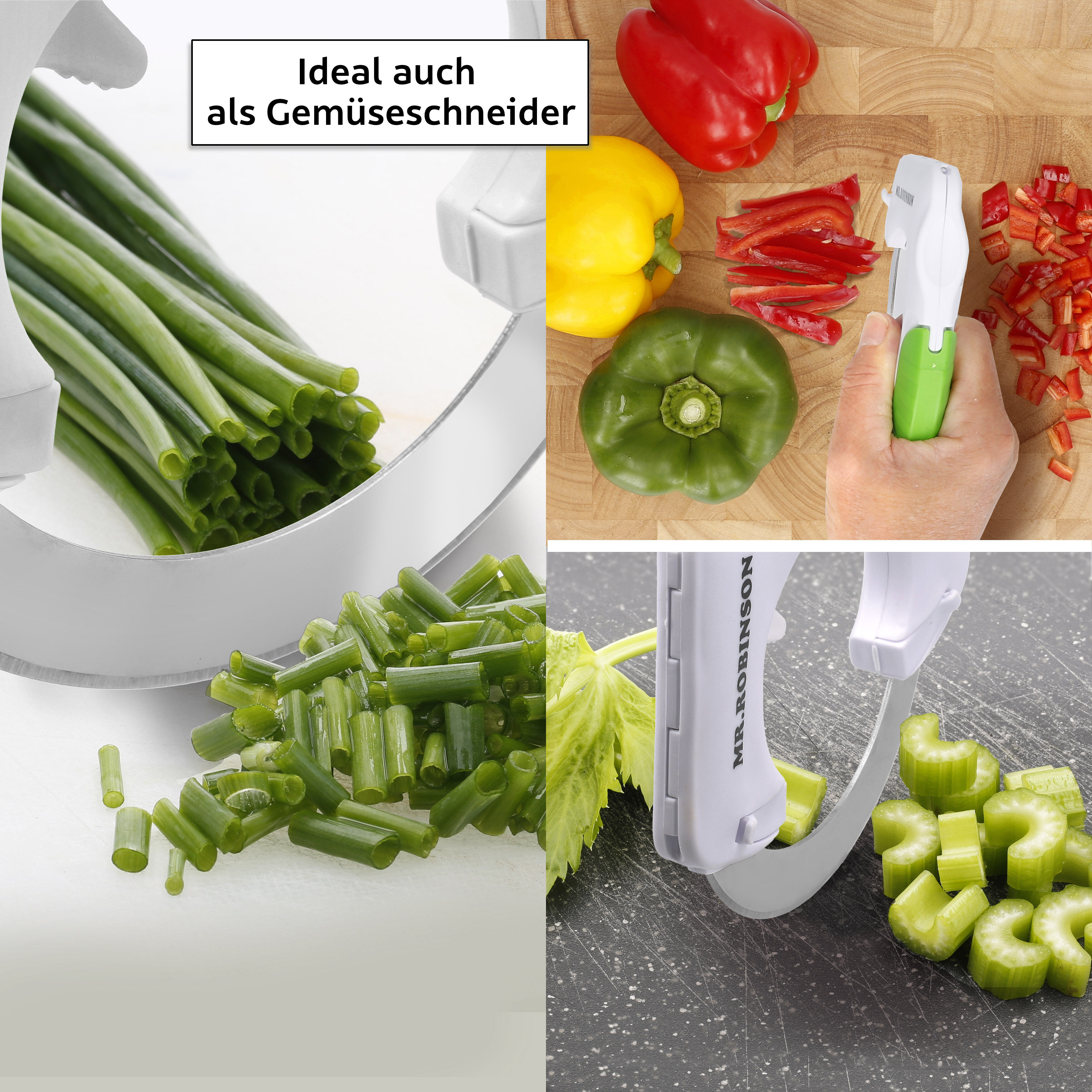 MR.ROBINSON Pizzaschneider - Einzigartiges ergonomisches Design - Pizzaroller mit zuverlässig scharfer Klinge aus hochwertigem Edelstahl 