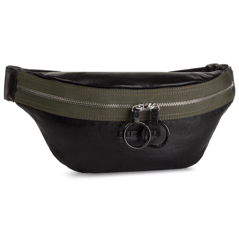 Tasche - Belt Bag 'BANDER / FELTRE X06338', Schwarz/Olivgrün