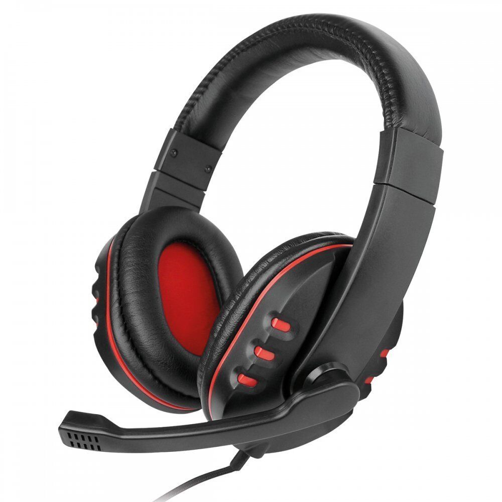 On-Ear Multimedia Stereo-Headset 'NoXx', Schwarz/Rot