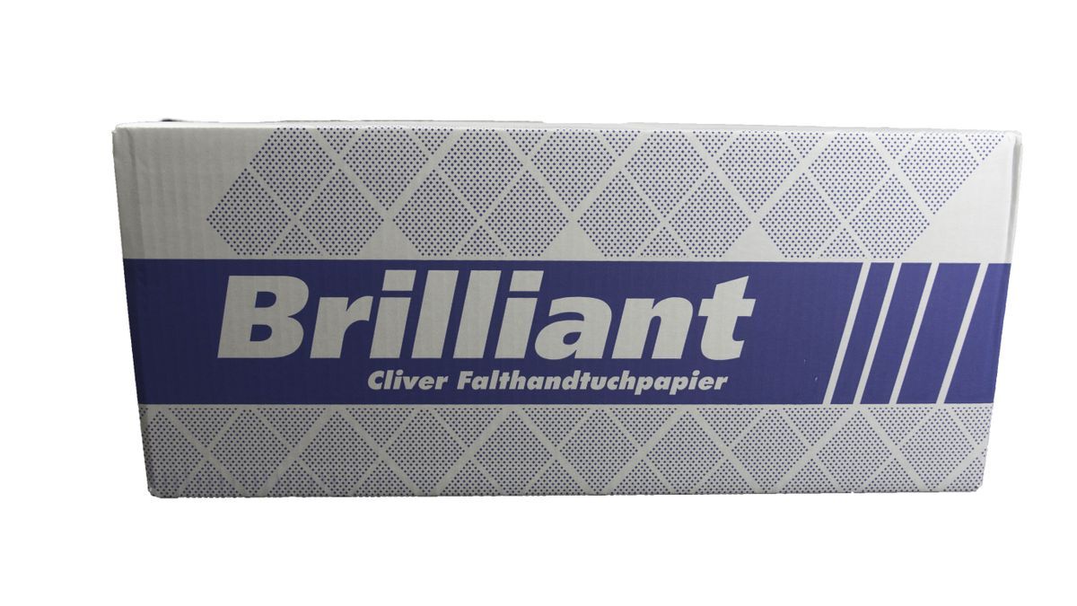 Falthandtuch Brillant - 1-lagig, naturweiß, 25 x 23 cm, 5.000 Blatt