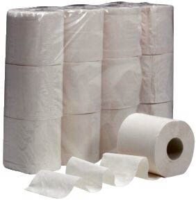 Toilettenpapier - 2-lagig, naturweiß, 64 Rollen à 250 Blatt