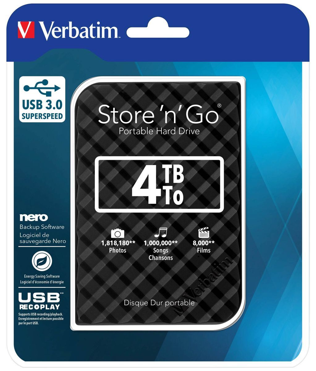 Festplatte Store 'n' Go USB 3.0 SuperSpeed - 4TB, schwarz