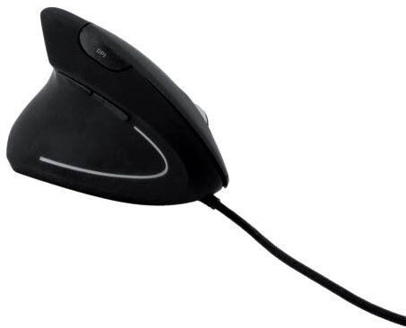 Maus MROS231 - ergonomisch, 6 Tasten, optisch, kabelgebunden, schwarz