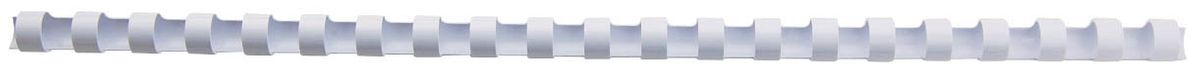 Spiralbinderücken Plastik - A4, 12 mm/95 Blatt, weiß, 100 Stück