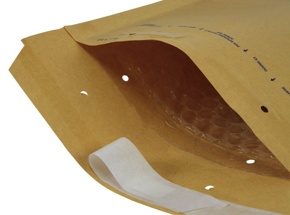 Luftpolstertaschen Nr. 8, 270x360 mm, goldgelb/braun, 100 Stück