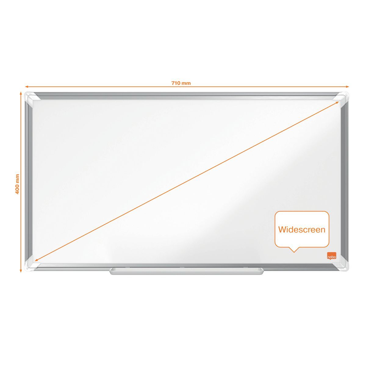 Whiteboardtafel Premium Plus NanoClean - 71 x 40 cm, lackiert, weiß