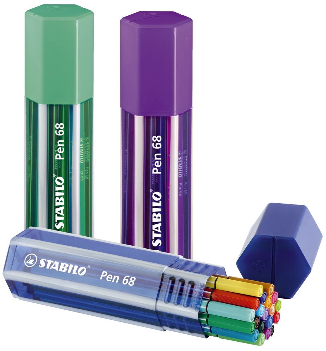 Fasermaler Pen 68 - Box, 20 Farben