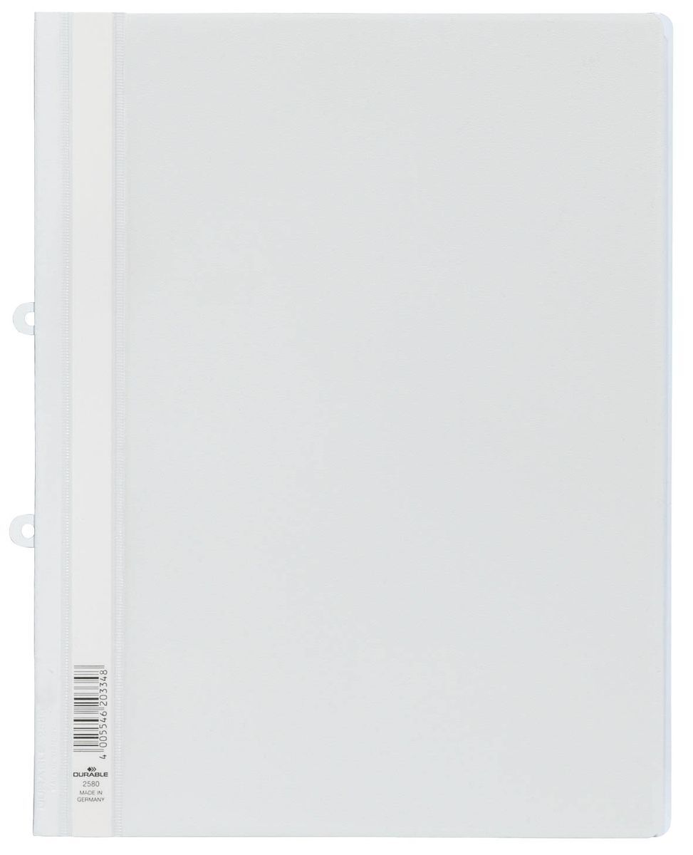 Sichthefter mit Abheftschieber - Hartfolie, 0,16 mm, A4 überbreit, weiß