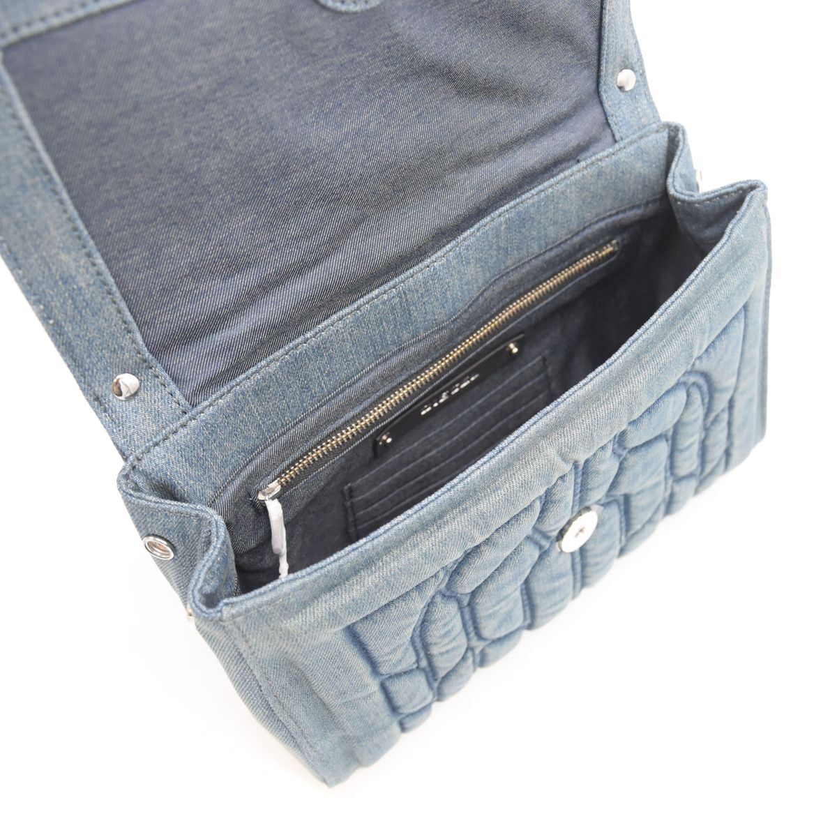 Tasche - Cross Body Bag 'DENIM BRAID / WAYNNE X04292' mittelgroß, Blau Denim