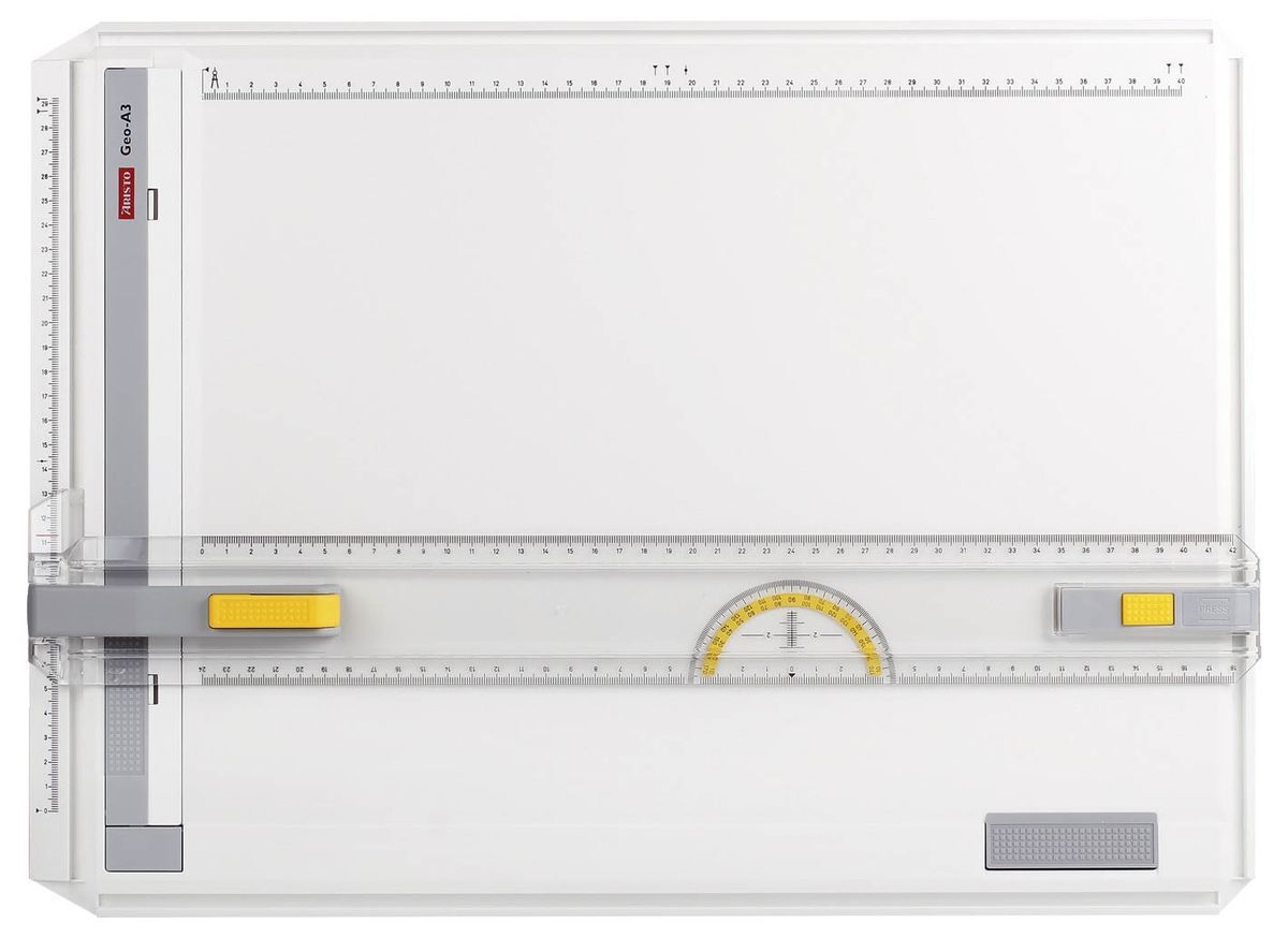 Zeichenplatte GEO-Board A3, schlagfester Kunststoff, weiß, A3