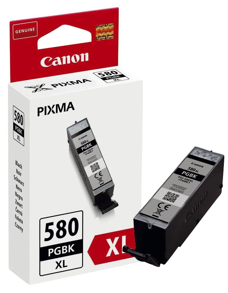 Original Canon Tintenpatrone schwarz (2024C001,2024C001AA,PGI-580PGBKXL)
