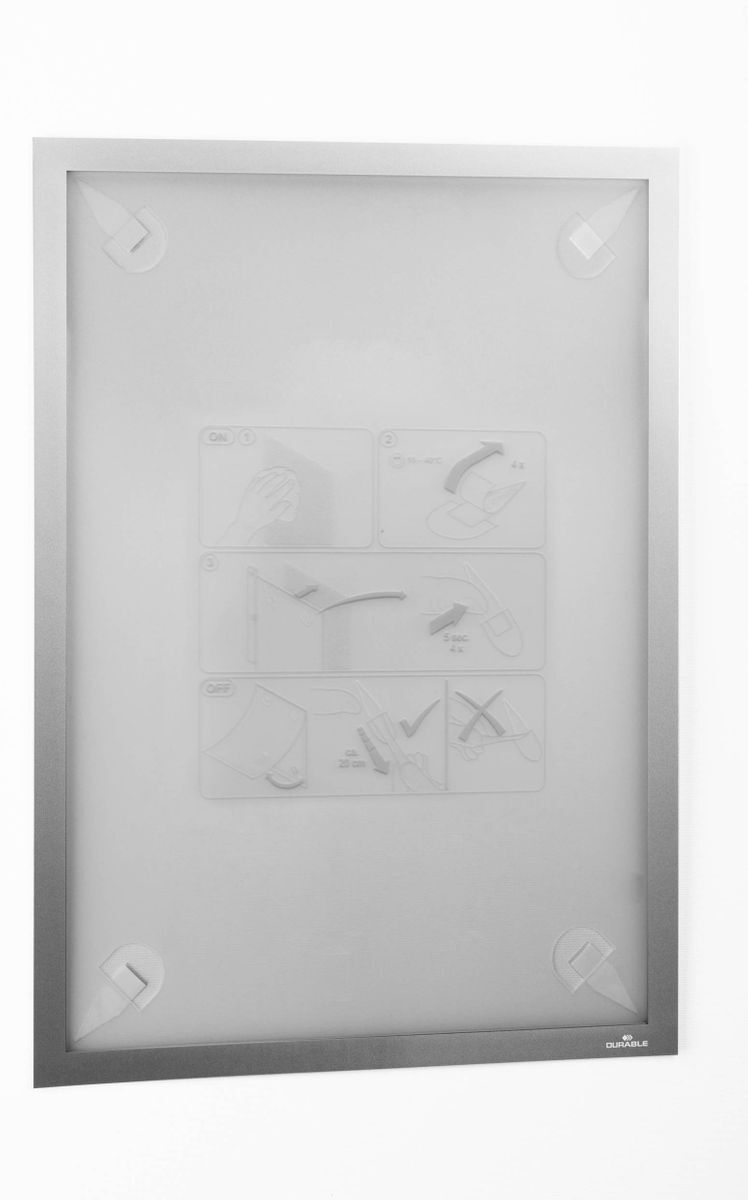 Informationsrahmen DURAFRAME® WALLPAPER - A3, 323 x 446 mm, silber