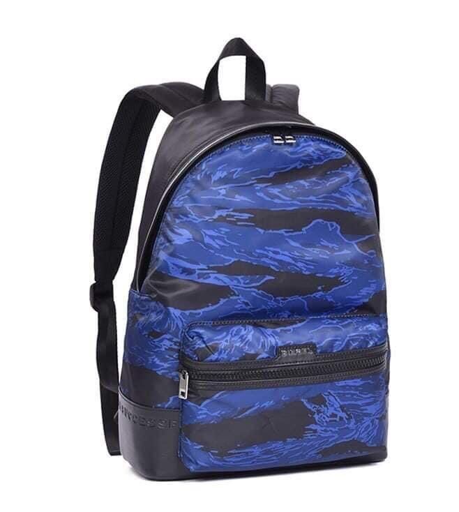 Tasche - Backpack 'ON THE ROAD TIGER / M-JUNGLE B X03785', Blau Camouflage