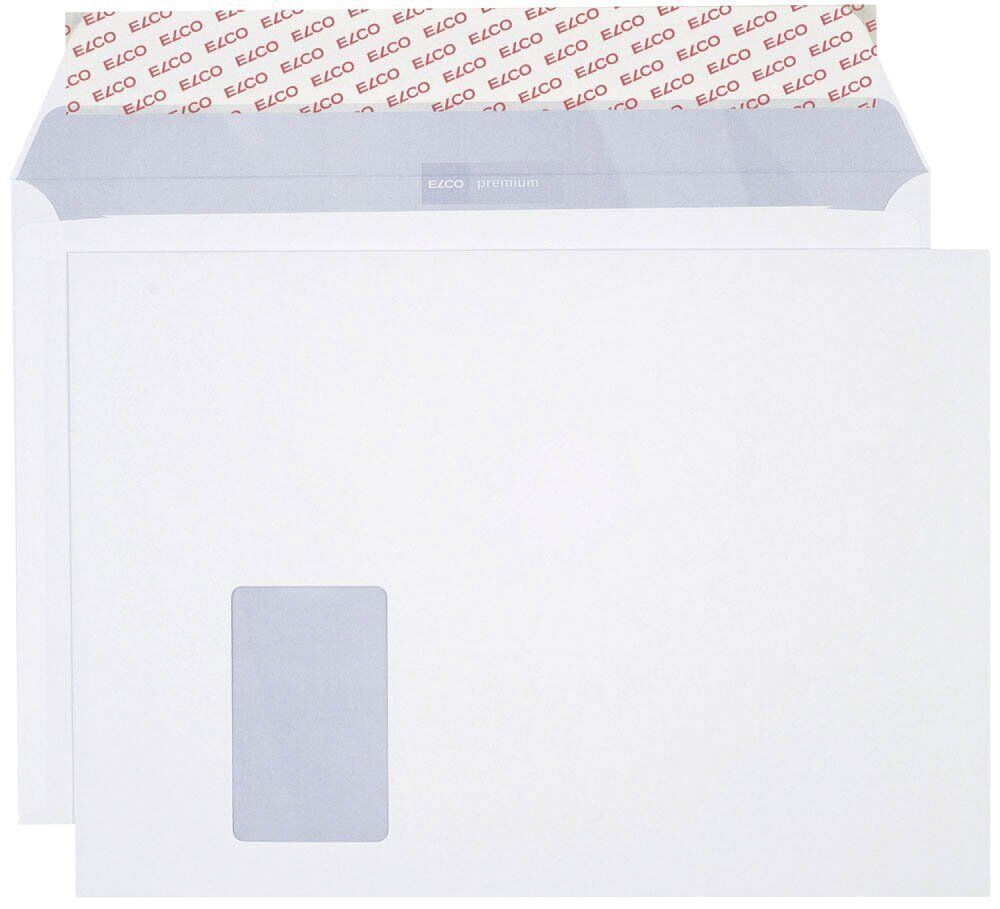 Briefumschlag Office Box mit Deckel - C4, weiß, haftklebend, mit Fenster, 120 g/qm, 250 Stück