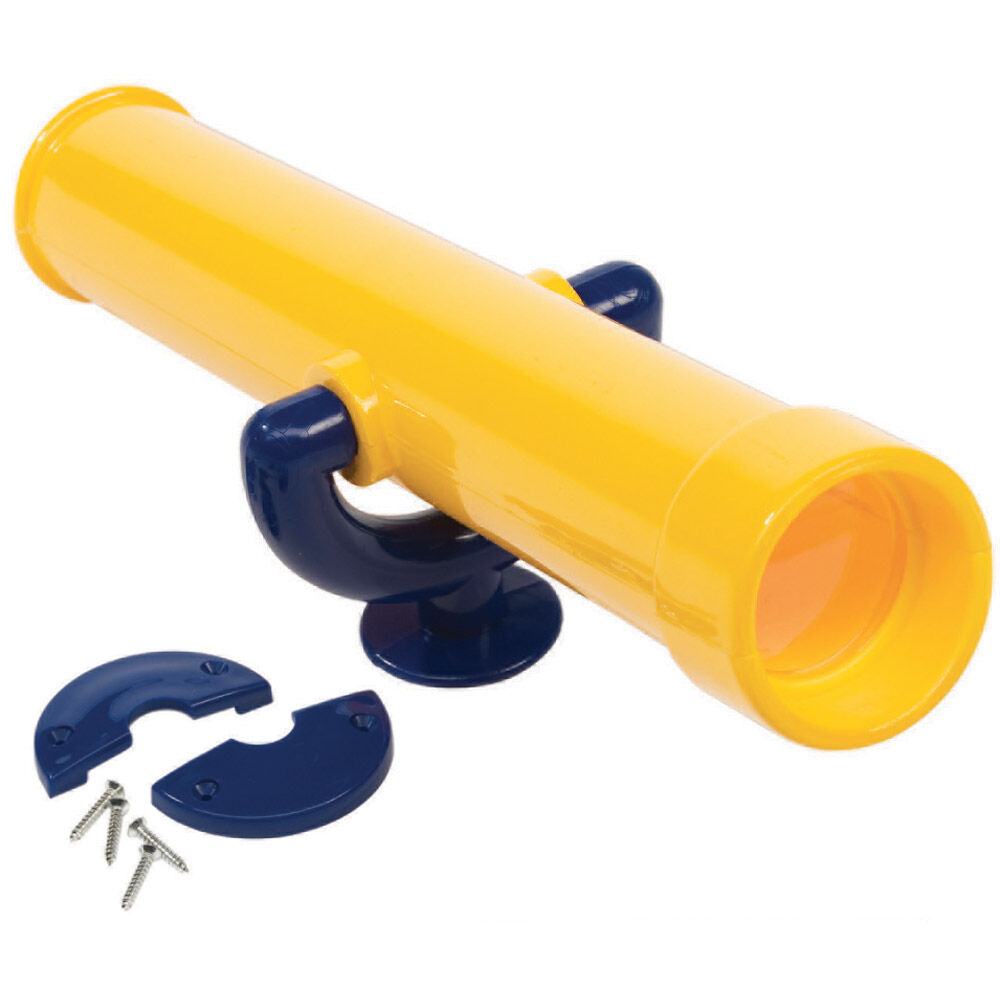 Spielzeug Fernrohr für drinnen und draussen, Kunststoff gelb
