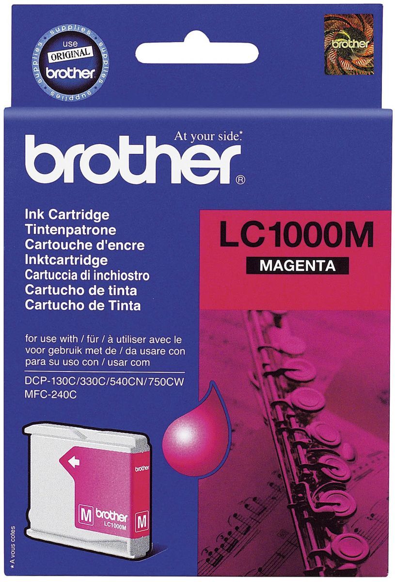 Original Brother Tintenpatrone magenta (LC-1000M)