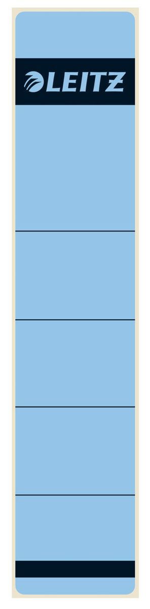 1643 Rückenschilder - Papier, kurz/schmal, 10 Stück, blau