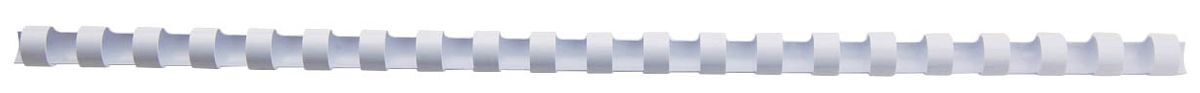 Spiralbinderücken Plastik - A4, 10 mm/65 Blatt, weiß, 100 Stück