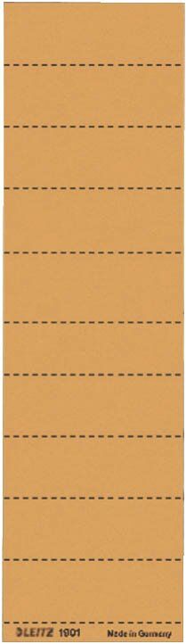 1901 Blanko-Schildchen - Karton, 100 Stück, orange