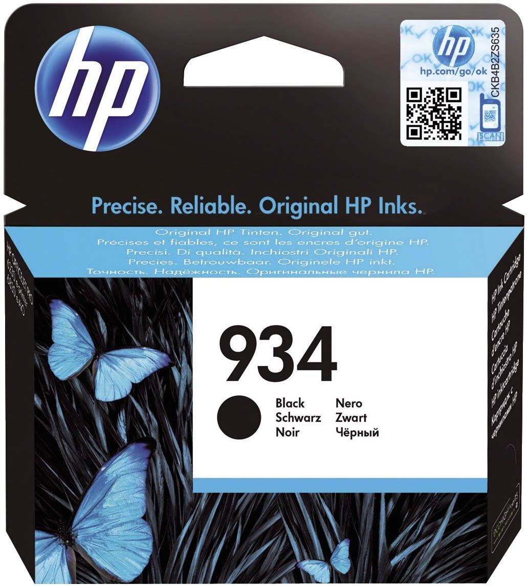 Original HP Tintenpatrone schwarz (C2P19AE,C2P19AE#BGX,C2P19AE#BGY,934,934BK,934BLACK,NO934,NO934BK,NO934BLACK)