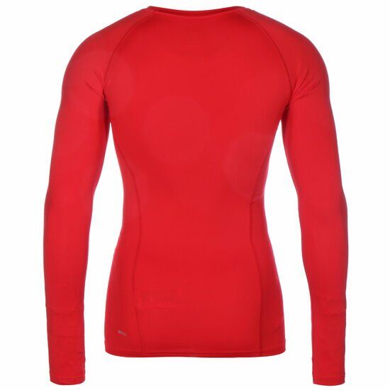 Long Sleeve T-Shirt Train Compression, Rot