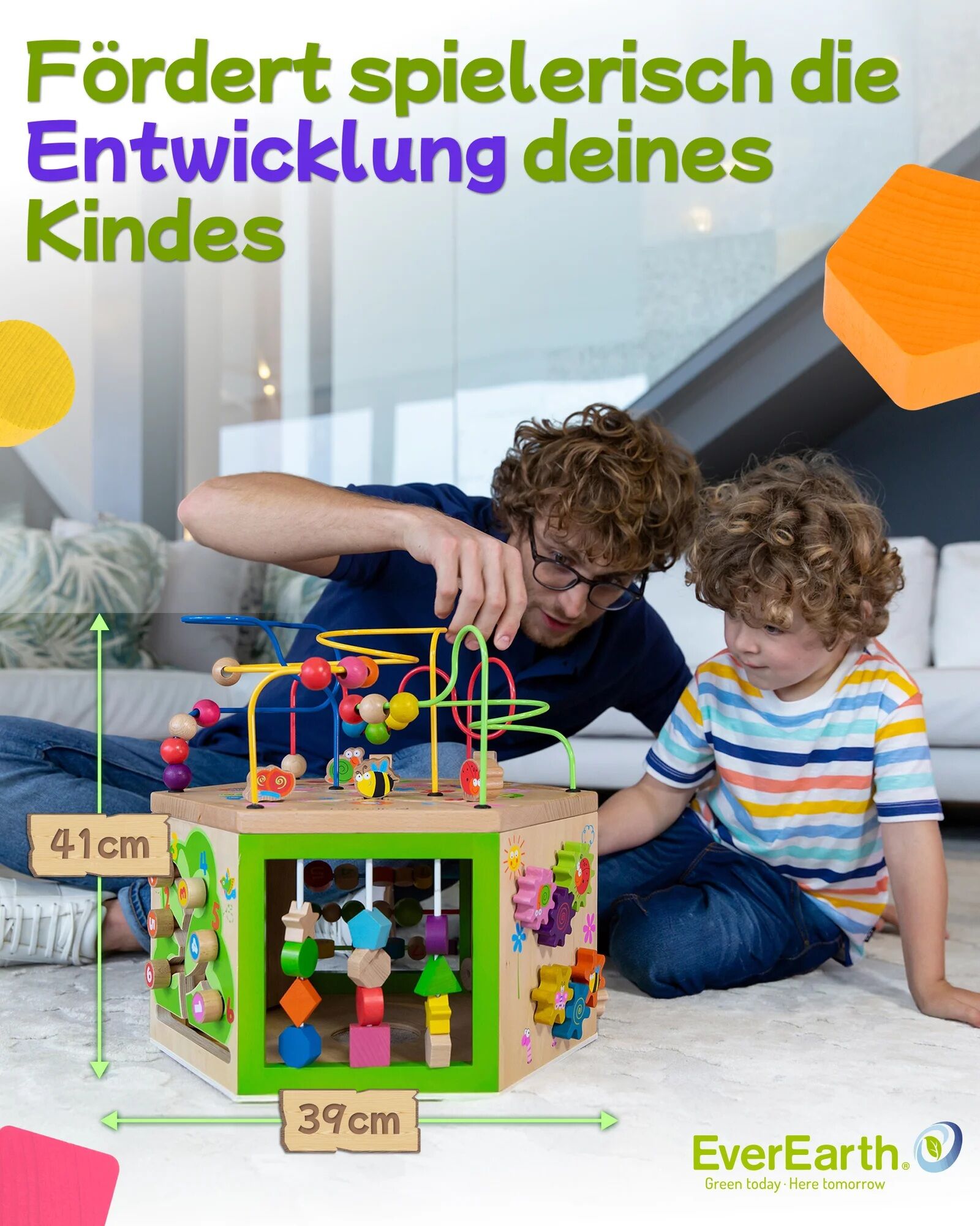 EverEarth - 7 in 1 großer Motorikwürfel EverEarth - 7 in 1 großer Motorikwürfel