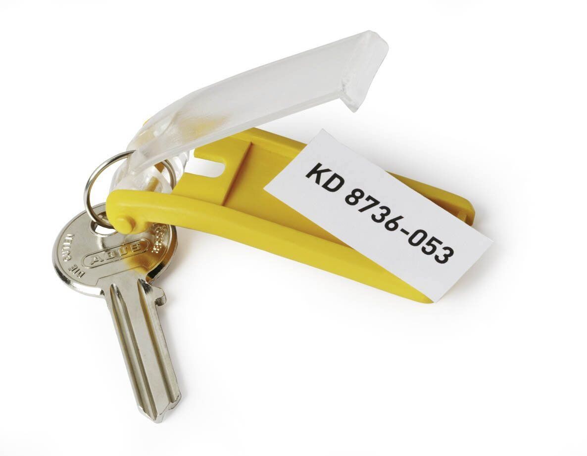 Schlüsselanhänger KEY CLIP - gelb - Beutel mit 6 Stück