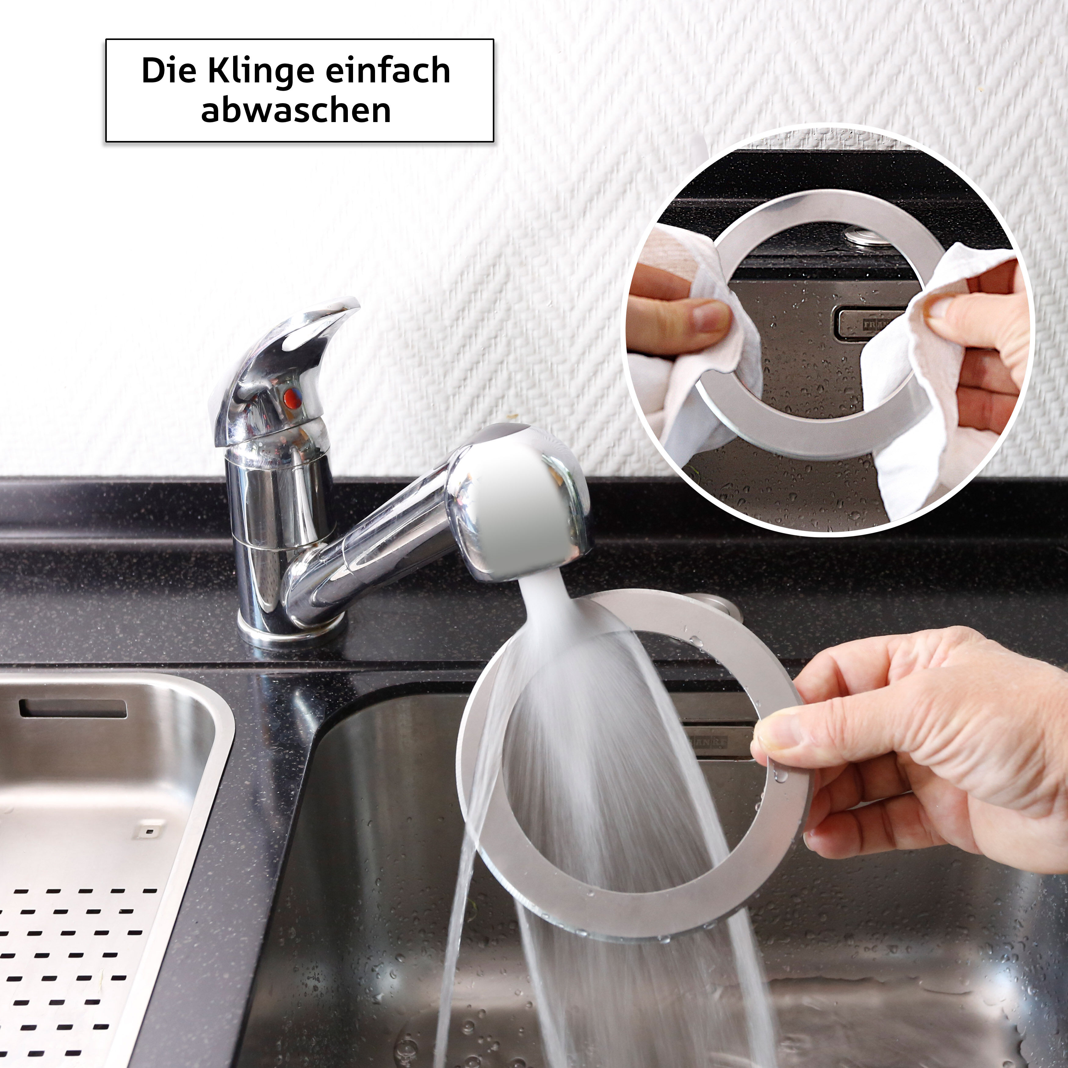 MR.ROBINSON Pizzaschneider - Einzigartiges ergonomisches Design - Pizzaroller mit zuverlässig scharfer Klinge aus hochwertigem Edelstahl 