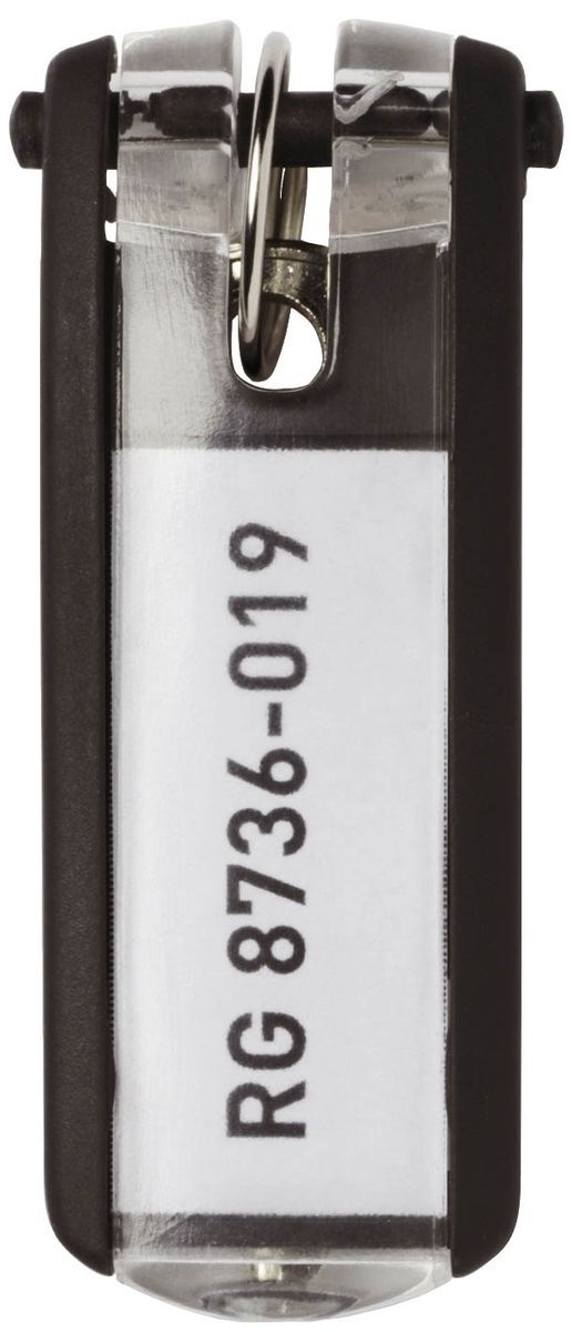 Schlüsselanhänger KEY CLIP - schwarz - Beutel mit 6 Stück