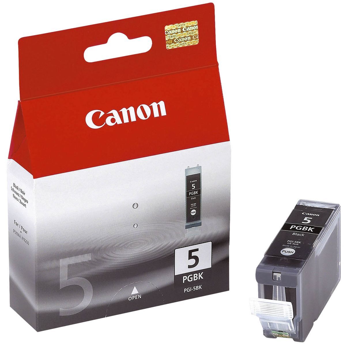 Original Canon Tintenpatrone schwarz pigmentiert (0628B001,628B001,PGI-5,PGI-5BK)