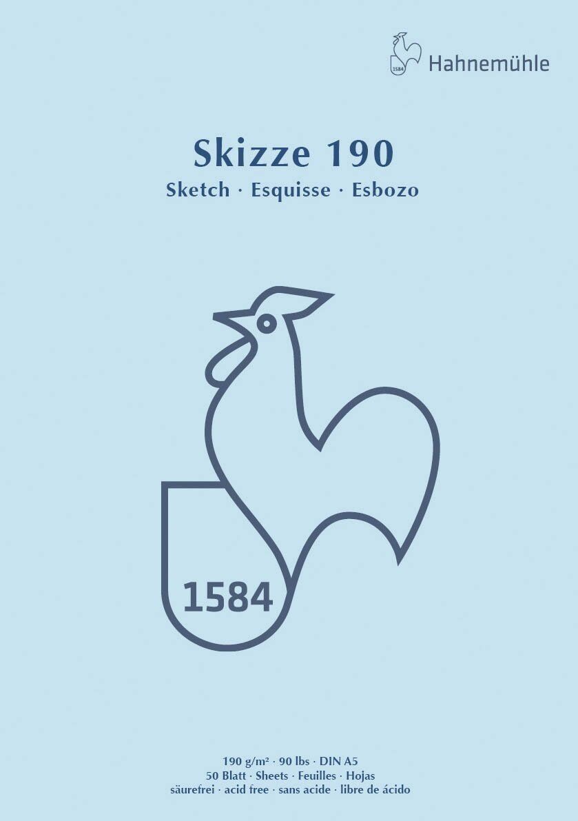 Skizzenblock - A5, 190 g/qm, 50 Blatt