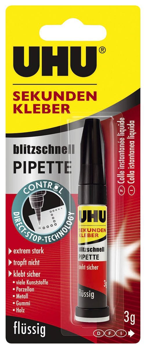 Sekundenkleber blitzschnell PIPETTE - 3 g