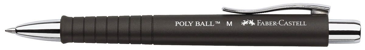 Kugelschreiber Poly Ball - M, dokumentenecht, schwarz