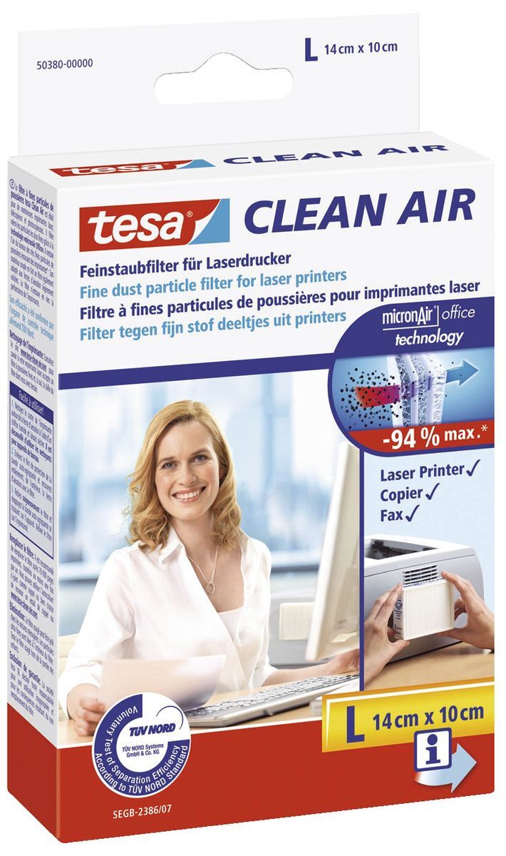 Clean Air Feinstaubfilter für Laserdrucker, Größe L