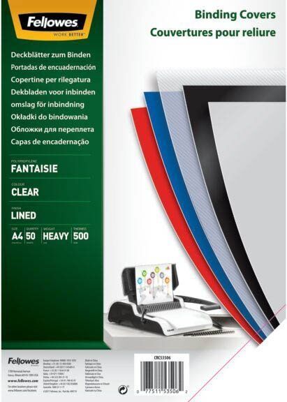 Deckblätter Fantasie - A4, PP, transparent, 50 Stück