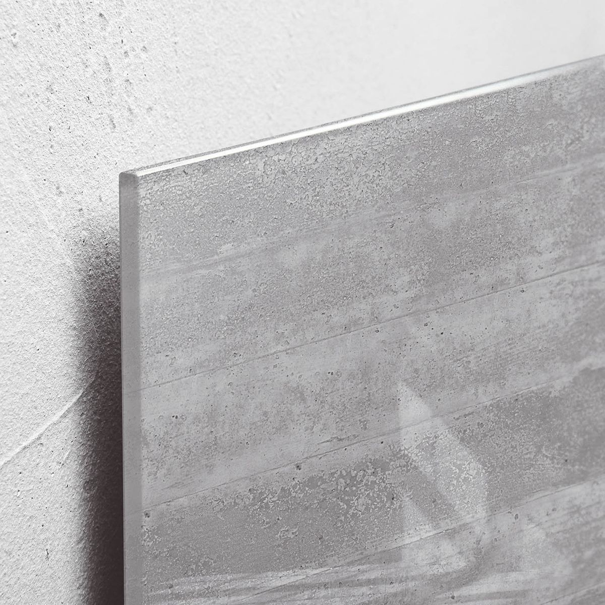 Glas-Magnetboard Artverum - Design Sichtbeton, 48 x 48 cm