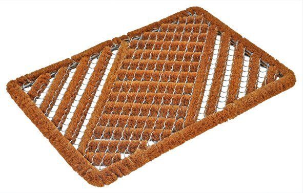 Fußmatte aus Kokos verzinktes Drahtgeflecht