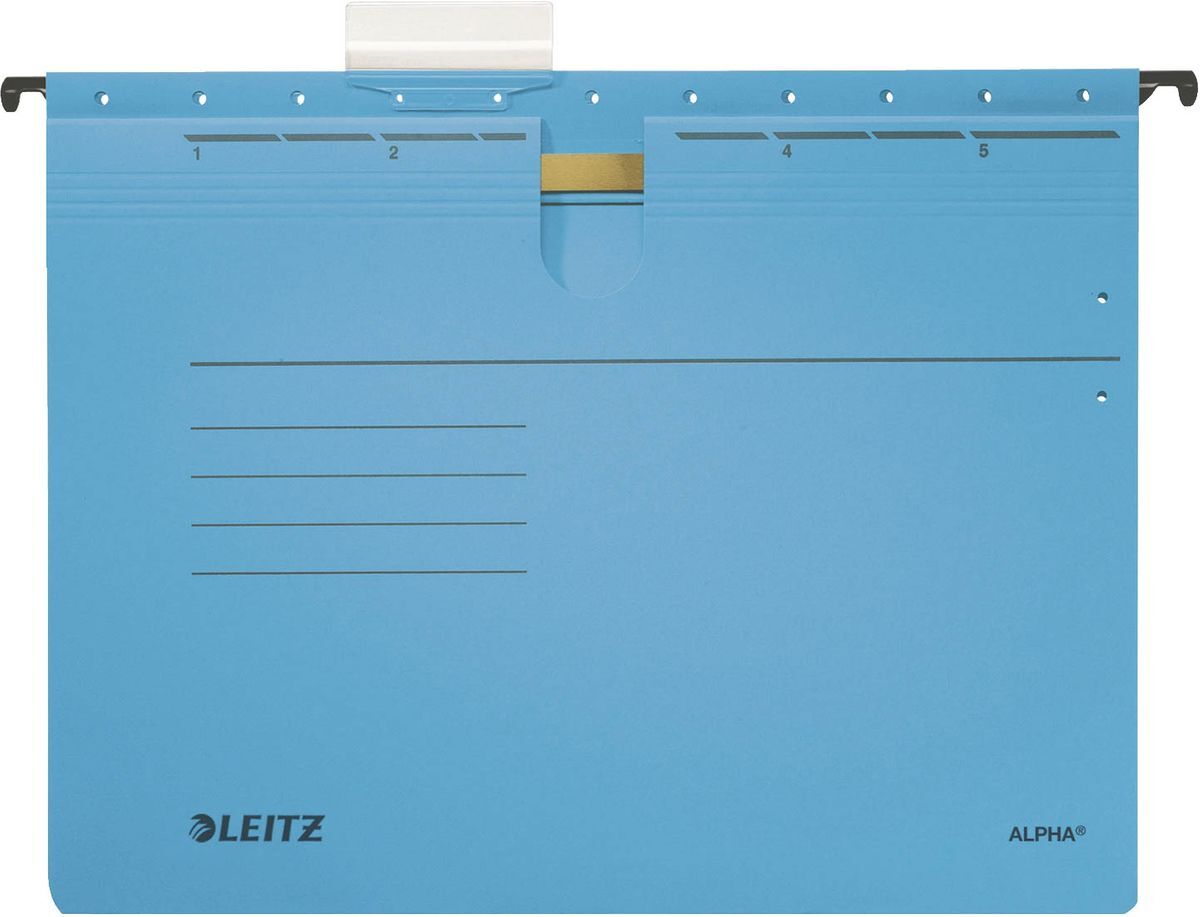 1984 Hängehefter ALPHA® - kfm. Heftung, Karton, 5 Stück, blau