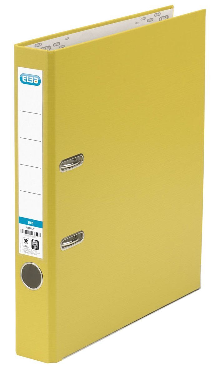 Ordner smart Pro (PP/Papier) - A4, 50 mm, gelb