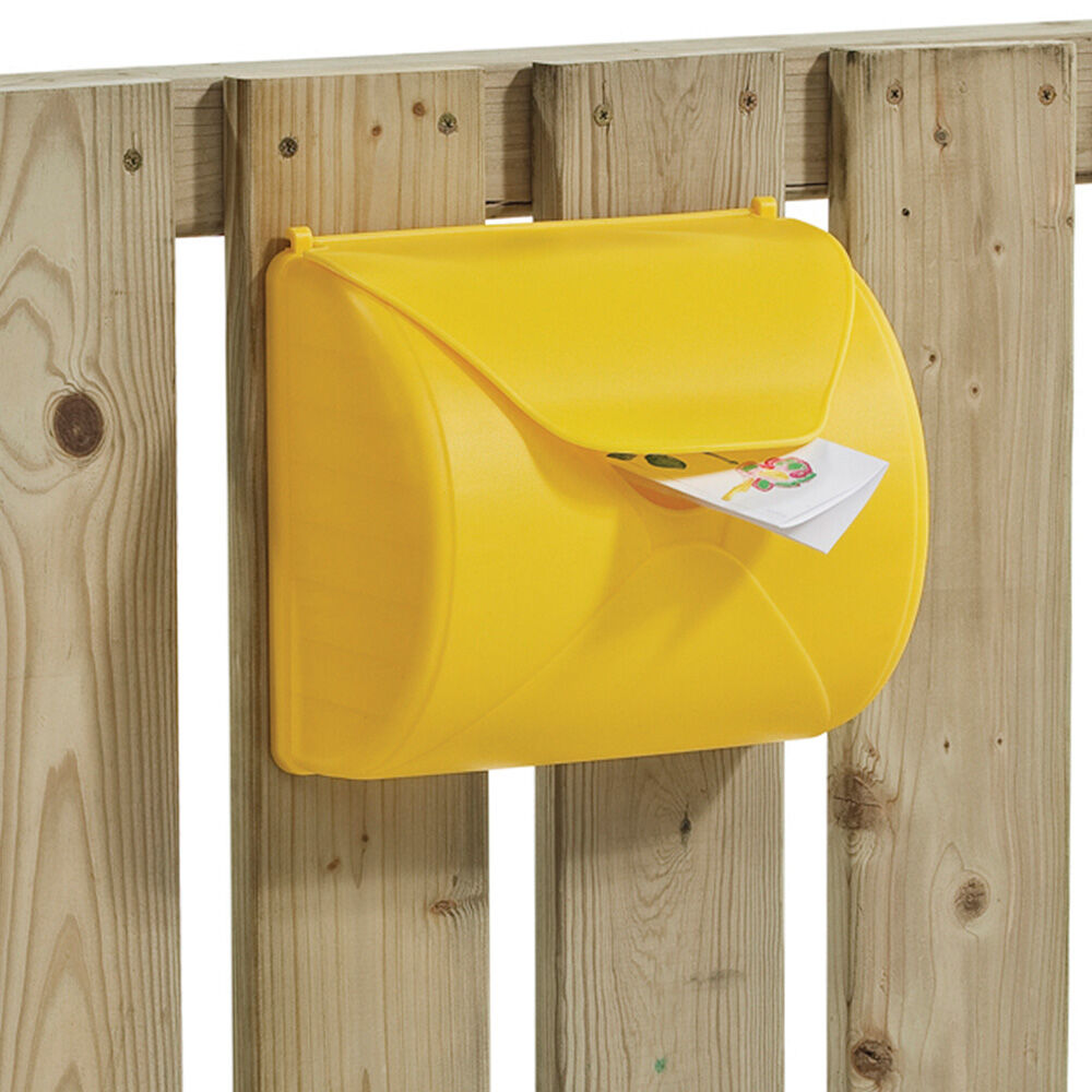 Briefkasten für Spielhaus, Kinderzimmer und Baumhaus, gelb