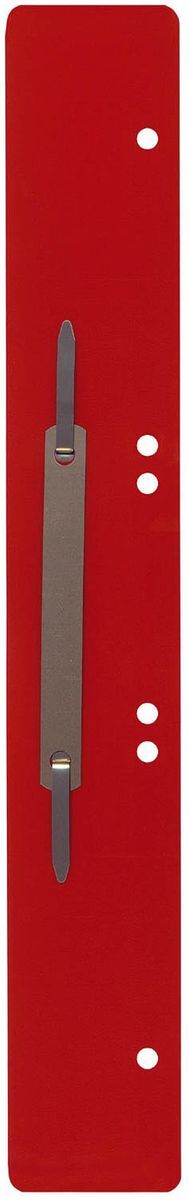 Heftstreifen aus Kunststoff, lang - rot, 25 Stück