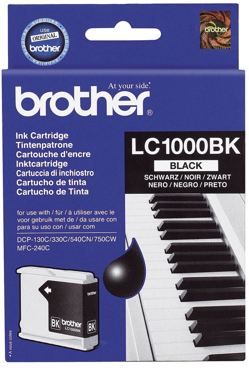 Original Brother Tintenpatrone schwarz (LC-1000BK)