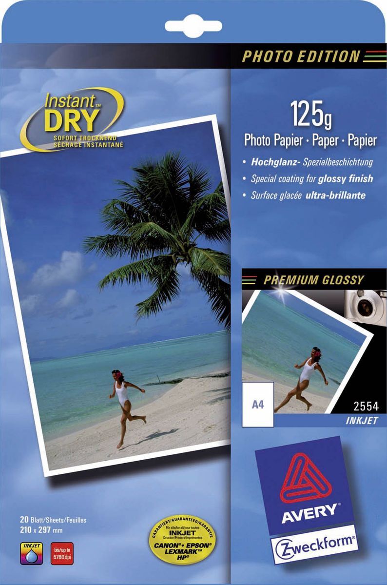 2554 Classic Inkjet Fotopapier - DIN A4, glänzend, 125 g/qm, 20 Blatt