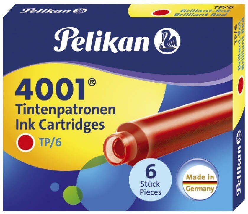 Tintenpatrone 4001® TP/6 - brillant-rot, 6 Patronen