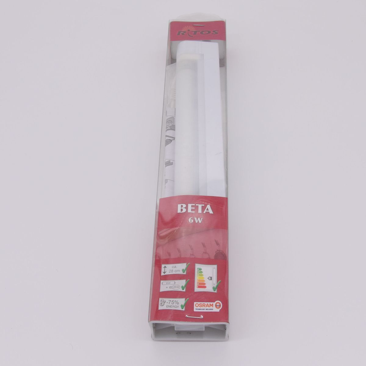 Unterbauleuchte BETA, Möbelleuchte, Lichtleiste / 6W, 277mm