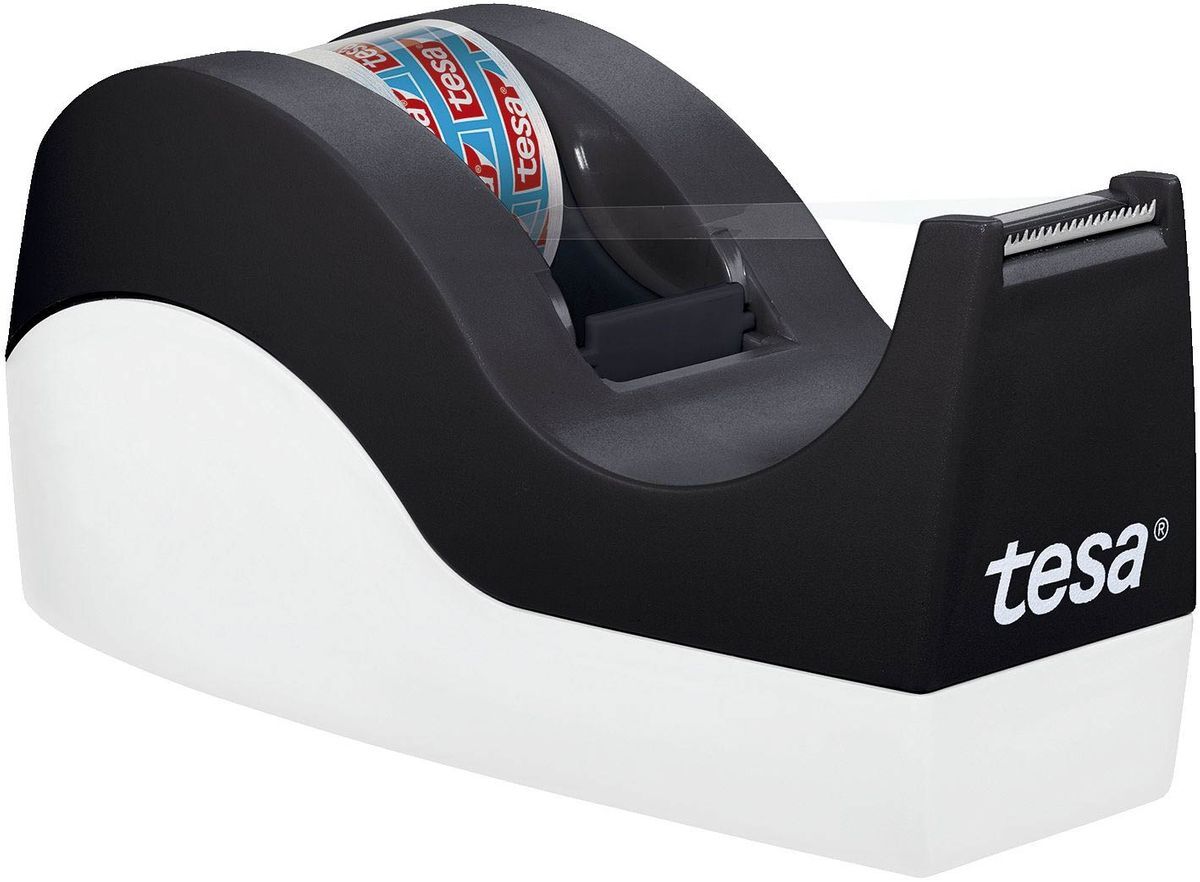 Tischabroller Easy Cut® Orca - für Rollen bis 33m : 19mm, schwarz/weiß