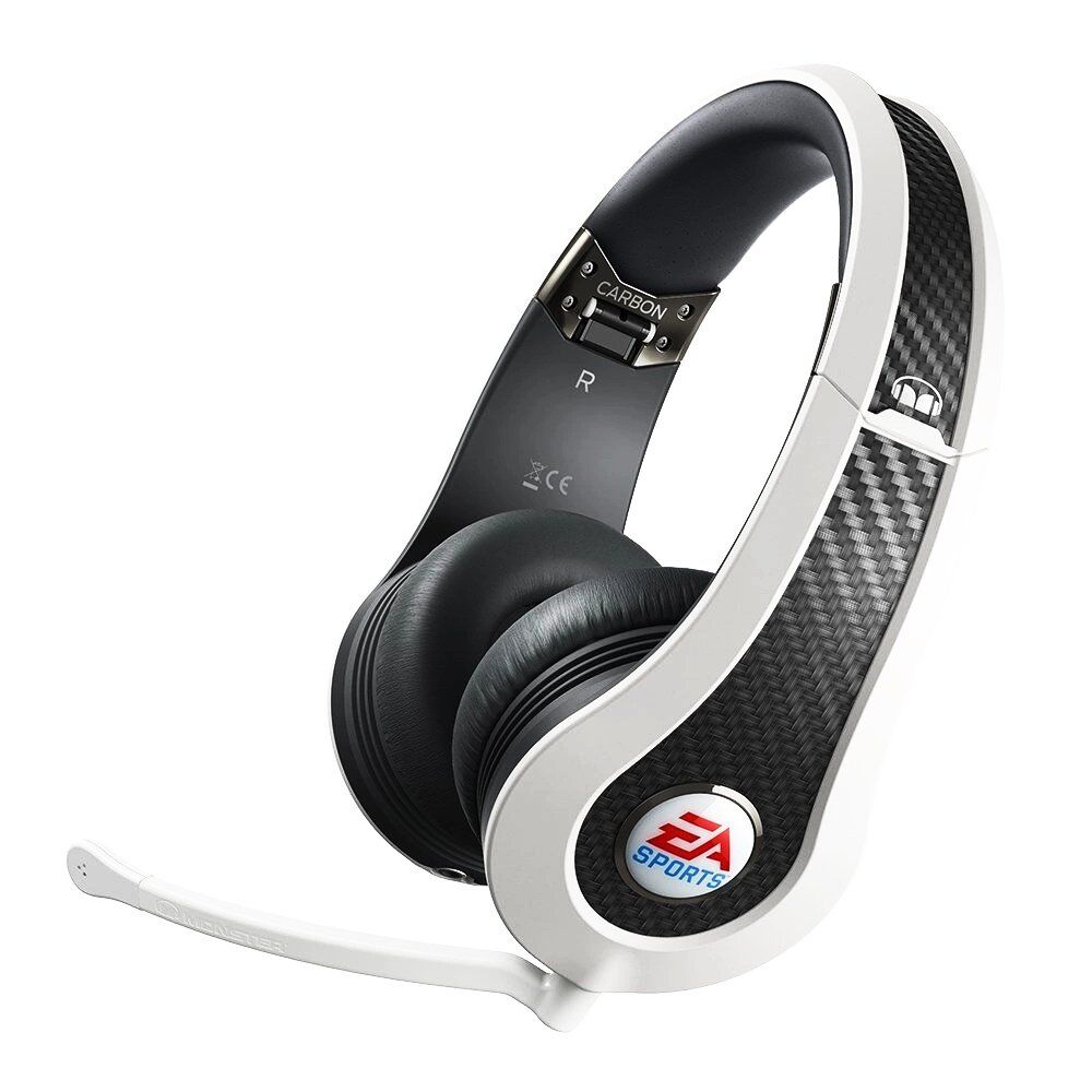 On-Ear Gaming Headset Monster MVP Carbon, Weiß/Schwarz